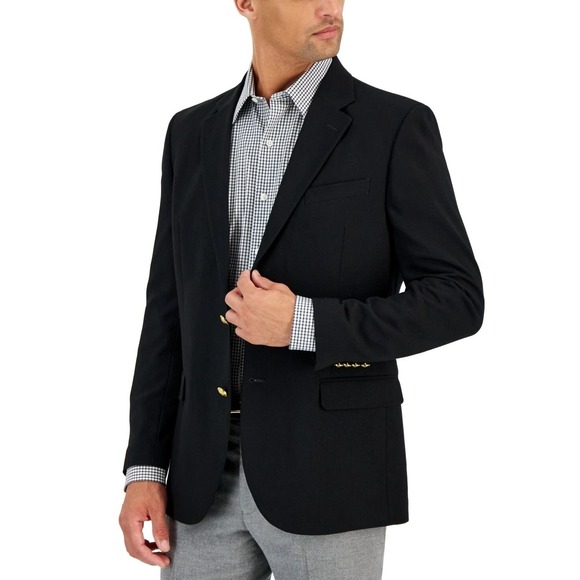 Nautica Other - Nautica Men's‎ Modern Fit Active Stretch Solid Blazer Black 42L F03452